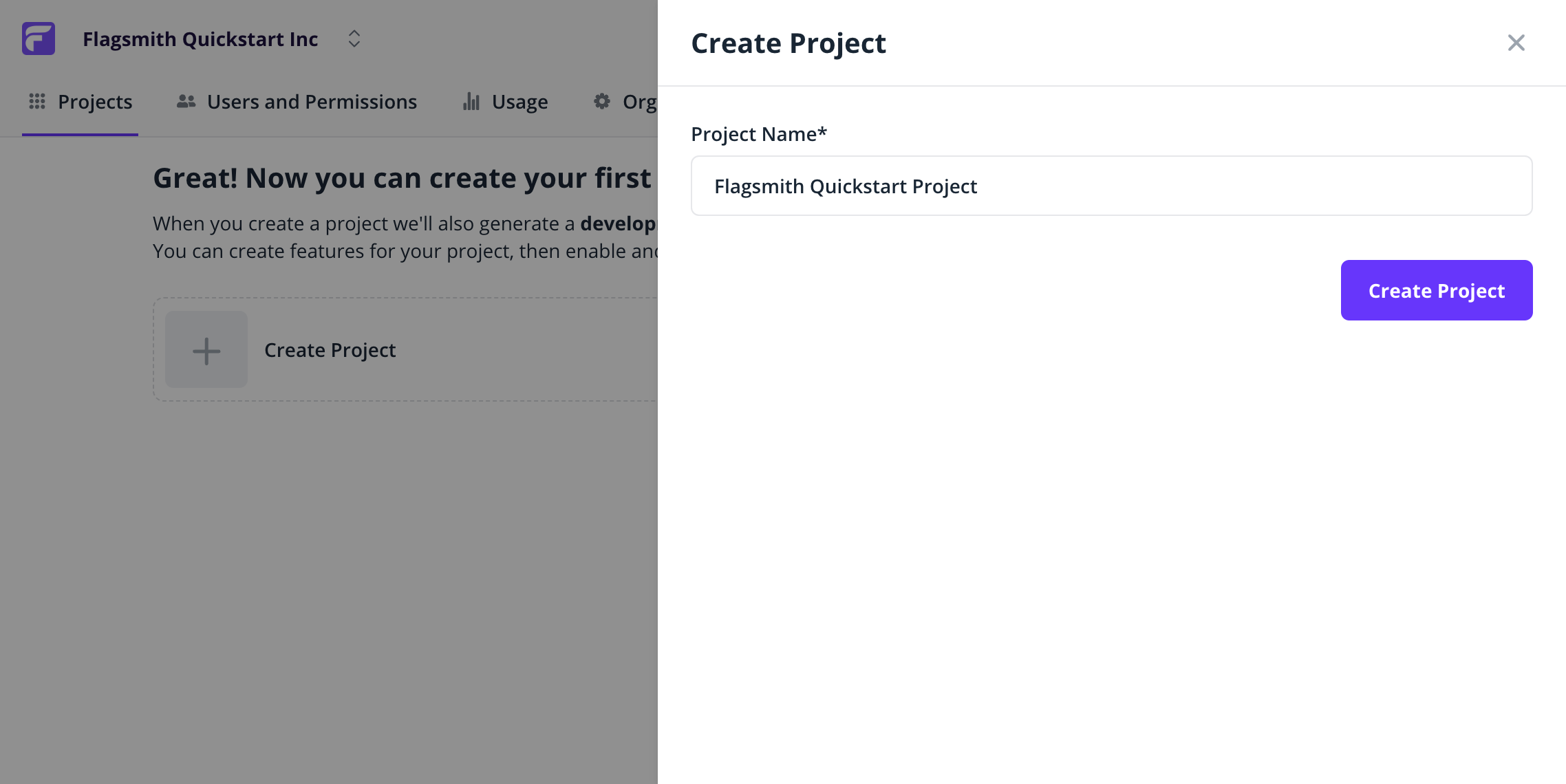 Create Project